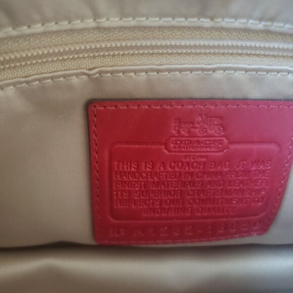 Coach Red Purse (Clutch or handbag) - Picture 3 of 4